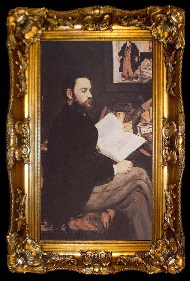 framed  unknow artist Zola,malad of Edouard Man, ta009-2